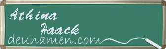 Athina Haack Visitenkarte